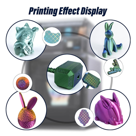 IdeaFormer Rainbow Gear PEW+Plaid PES Spring Steel Build Plate, 264×276mm for Anycubic Kobra S1/S1C