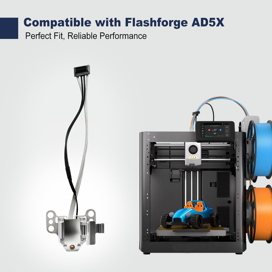 IdeaFormer-3D Hotend Heating Assembly Kit Includes Heating Wire, thermistor Temperature Sensor Element for Flashforge AD5X