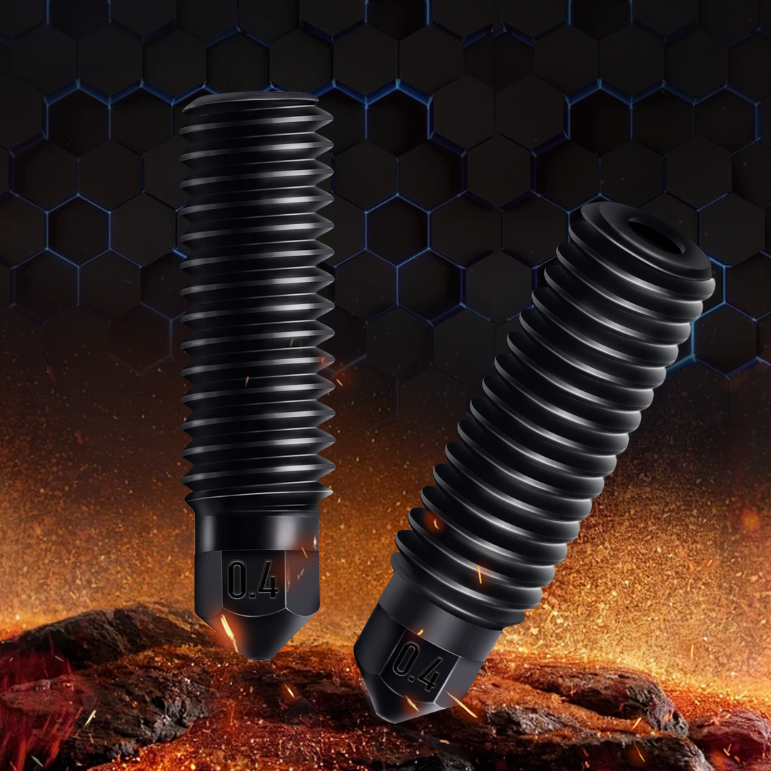 IdeaFormer 4 pcs Sidewinder X3 X4 Plus/Pro Hardened Steel Nozzles, Upgrade 3D Pritner 0.4mm Sidewinder X3 Nozzle 3D Printer Replacements Parts for Sidewinder X3 X4 Pro/Plus/X4 Plus S1