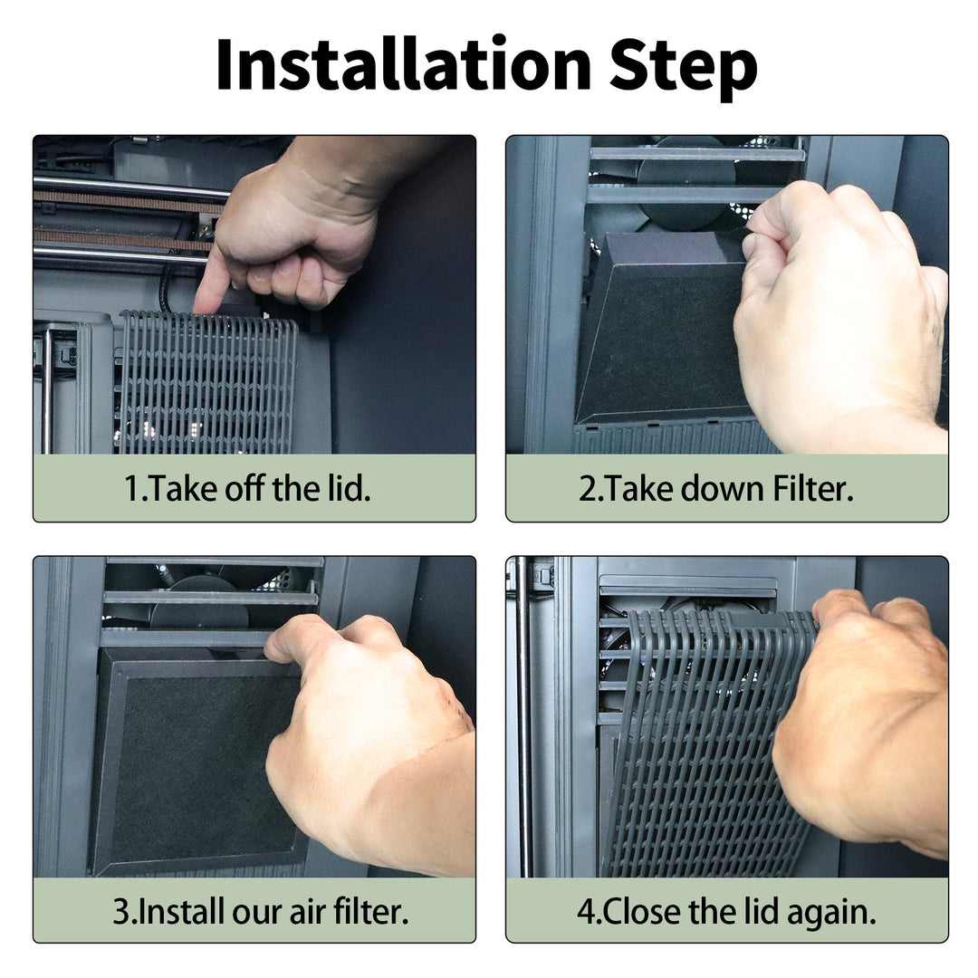 IdeaFormer Active Carbon Filter Blocks Air Purifier For Elegoo Centauri Carbon