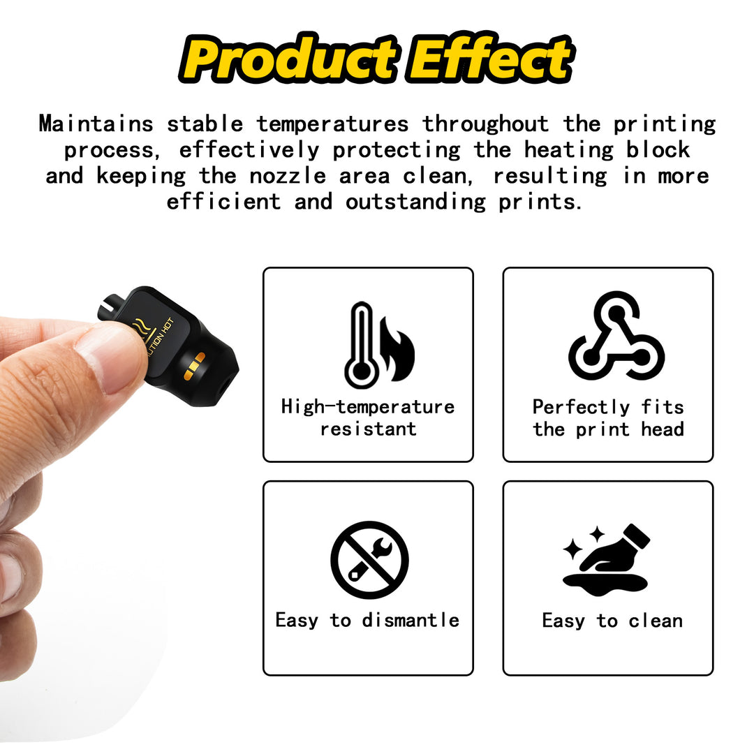 IdeaFormer 5件装打印头硅胶套，适用于Bambu Lab P2S