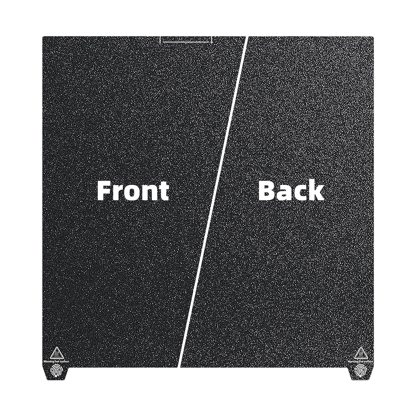 IdeaFormer Double-Sided Textured Black PEI Spring Steel Build Plate,  370×370mm For Creality K2 Plus