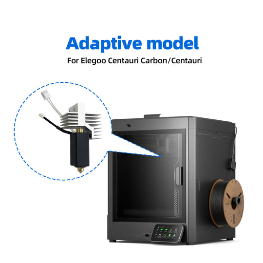 IdeaFormer Integrated hotend for Elegoo Centauri Carbon， with 0.4mm Hard Steel + Copper Alloy Nozzle, NTC 100k Thermistor for Elegoo