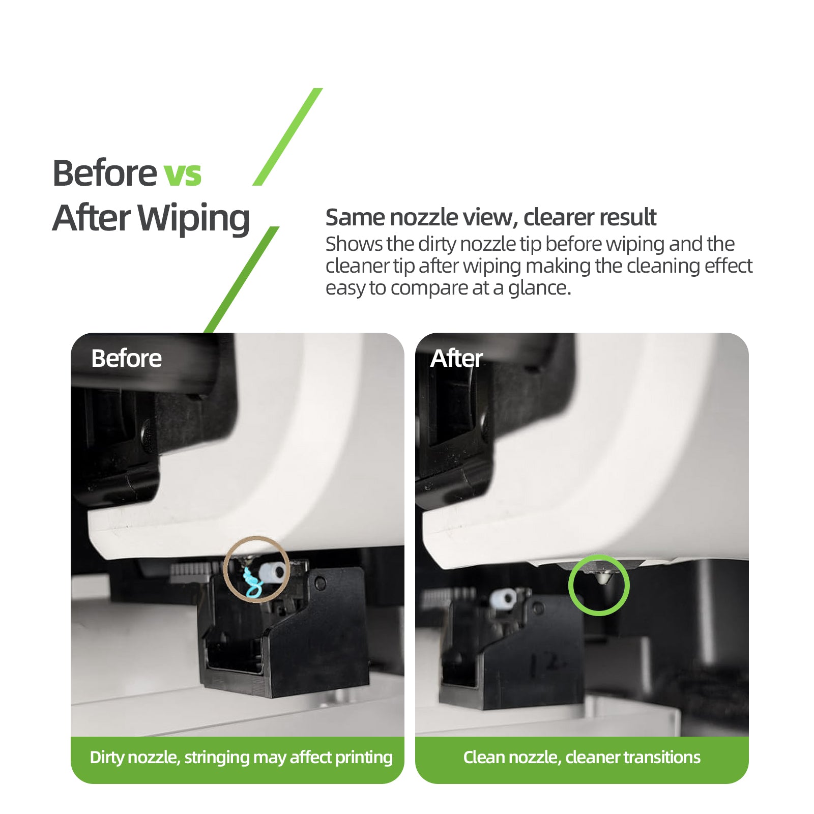 IdeaFormer Nozzle Cleaning Brush & Nozzle overflow pad set for Snapmaker U1