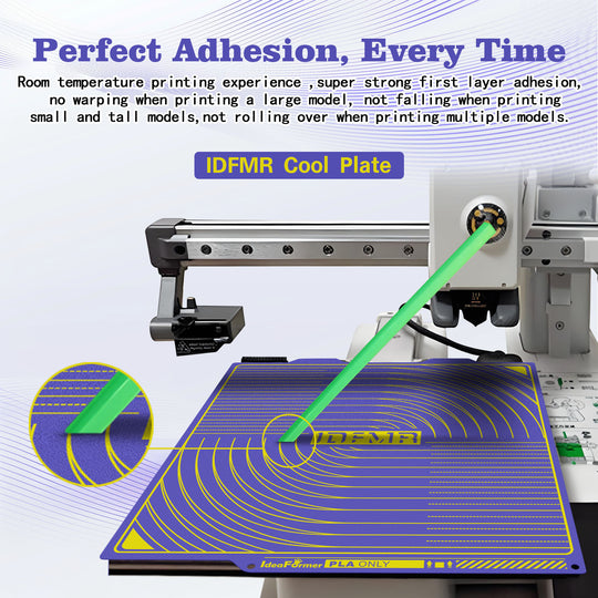 IdeaFormer Purple Textured PEI Low-Temperature Build Plate, 184×184mm for Bambu Lab A1 Mini