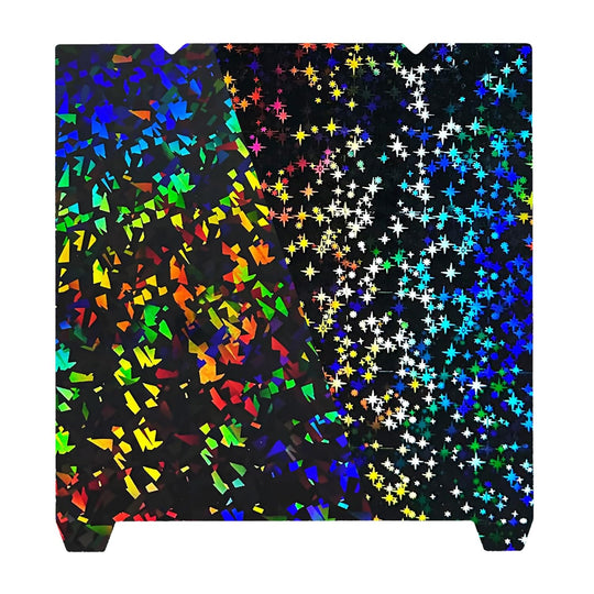IdeaFormer Rainbow Confetti PEF+Galaxy PEY Spring Steel Build Plate, 235x235mm for Creality K1C/K1/SE/Ender 5 S1/Ender 3/Ender 3 Pro/Ender 3 V2/Ender 3 S1 Pro/Ender 3 Neo