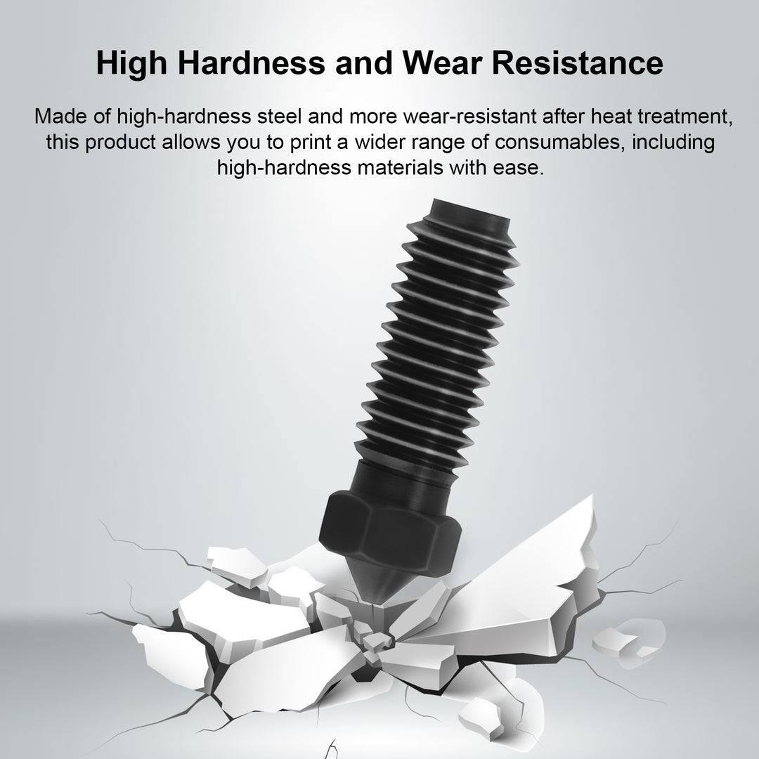 IdeaFormer 10 Pcs 0.4mm,0.6mm,0.8mm Brass Nozzle/Hardened Steel Nozzle for Anycubic Kobra 3 3D Printer