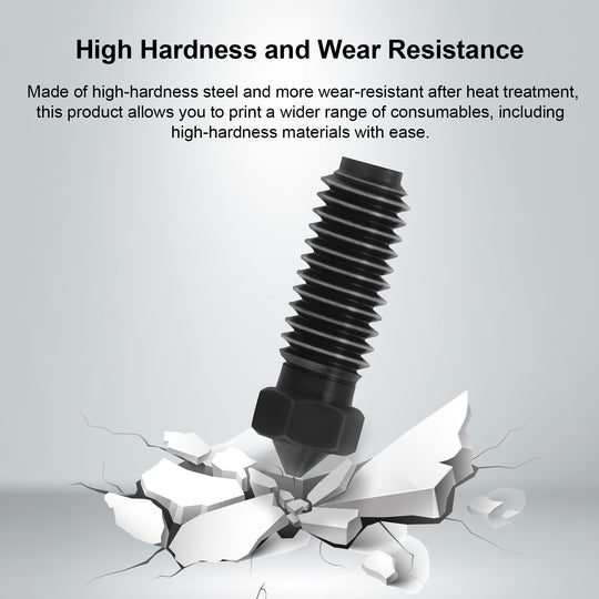 IdeaFormer 10 Pcs 0.4mm,0.6mm,0.8mm Brass Nozzle/Hardened Steel Nozzle for Anycubic Kobra 3 3D Printer