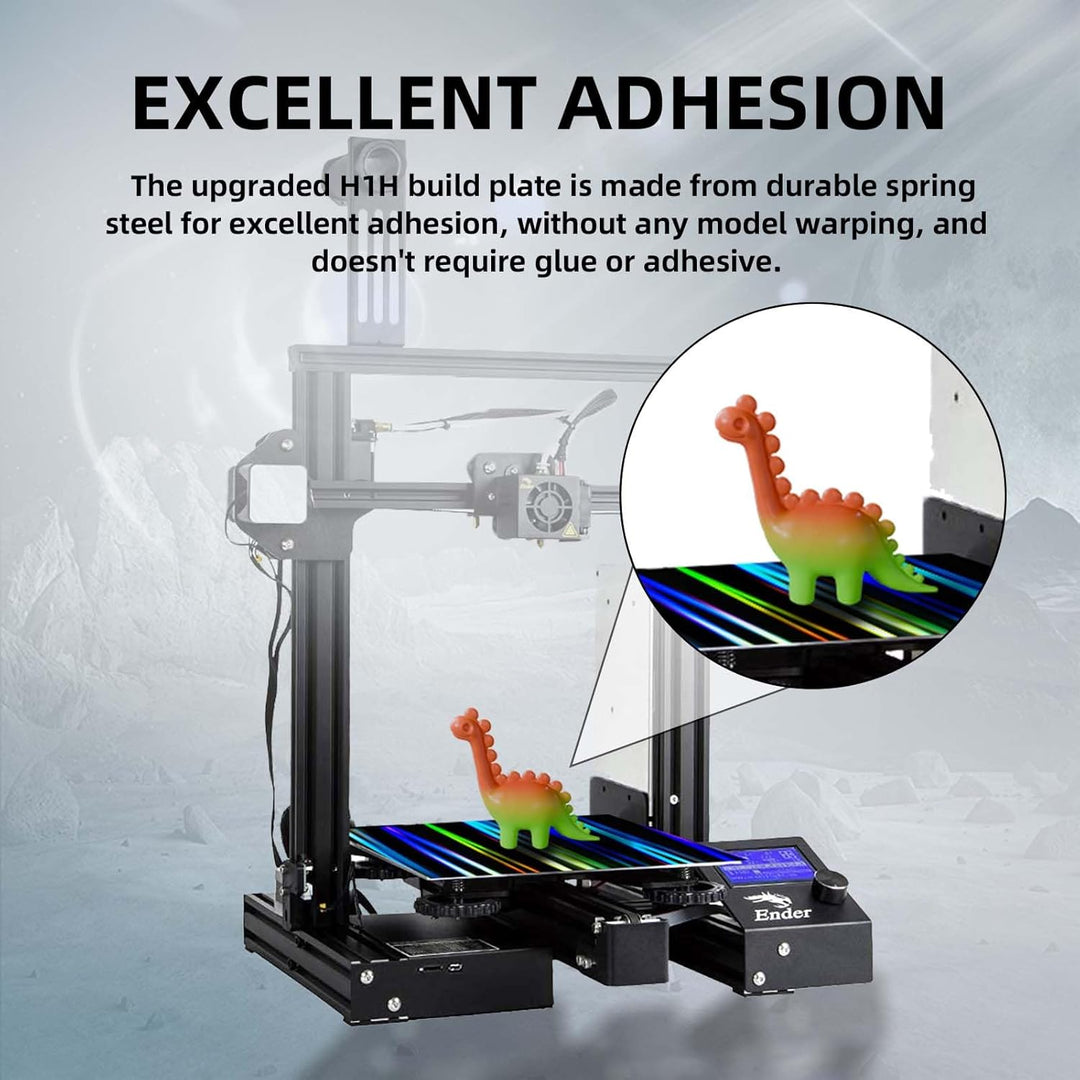 IdeaFormer Light Beam+Phantom H1H Spring Steel Build Plate with Magnatic Plate, 235×235mm for Creality Ender 3/Ender 3 Pro/Ender 3 V2/Ender 3 V2 Neo/ELEGOO Neptune 3/Neptune 4/Pro