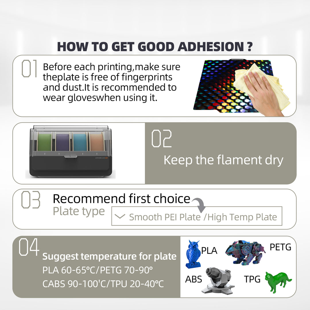 IdeaFormer Smooth Hew Glow + Water Cube PEG Spring Steel Build Plate, 257×257mm for Bambu Lab P1P P1S A1 X1 X1 Carbon