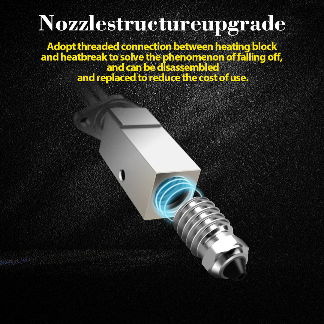 IdeaFormer Duplex Metal Printing Head Nozzle for Bambu Lab X1/X1C/X1E/P1P/P1S Printer, Copper Alloy+Hardened Steel Nozzle for Bambu Lab X1/P1 Series Printer