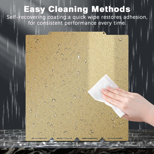 IdeaFormer 両面ゴールドテクスチャPEIスプリングスチールビルドプレート、276×293mm、Snapmaker U1 3Dプリンター用、プリントサイズ270×270mm