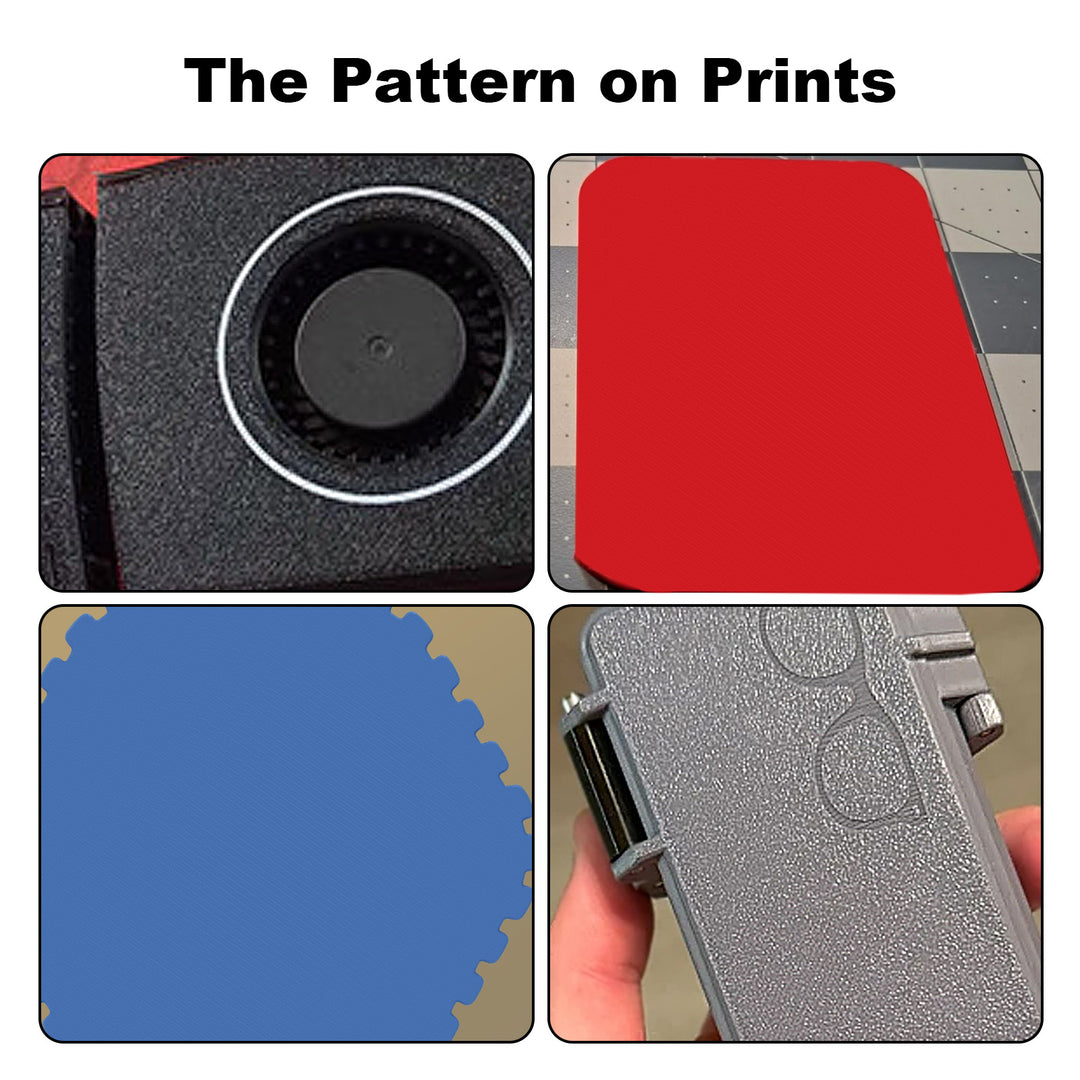 IdeaFormer Textured PEI+ Smooth PEI Gold Spring Steel Build Plate, 257×257mm for Bambu Lab X1 X1C X1E P1P P1S A1