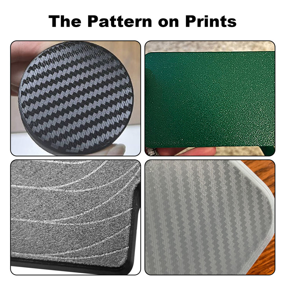 IdeaFormer Smooth Carbon Fiber PET + Textured PEI  Spring Steel Build Plate, 257×257mm for Bambu Lab X1 X1C X1E P1P P1S A1