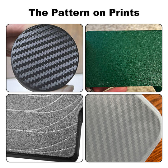 IdeaFormer Smooth Carbon Fiber PET + Textured PEI  Spring Steel Build Plate, 257×257mm for Bambu Lab X1 X1C X1E P1P P1S A1