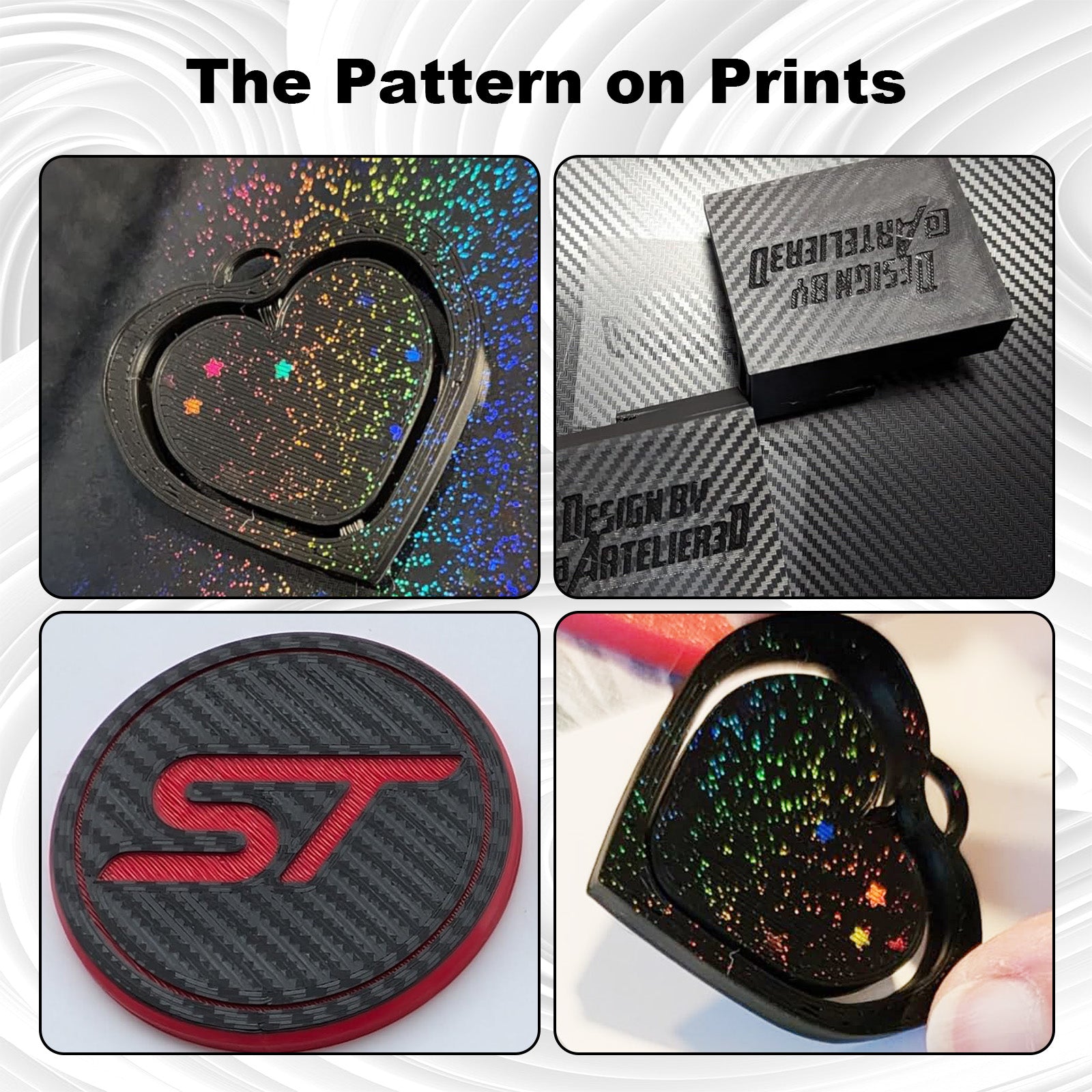 IdeaFormer Rainbow Starry PEY+Carbon Fiber PET Spring Steel Build Plat